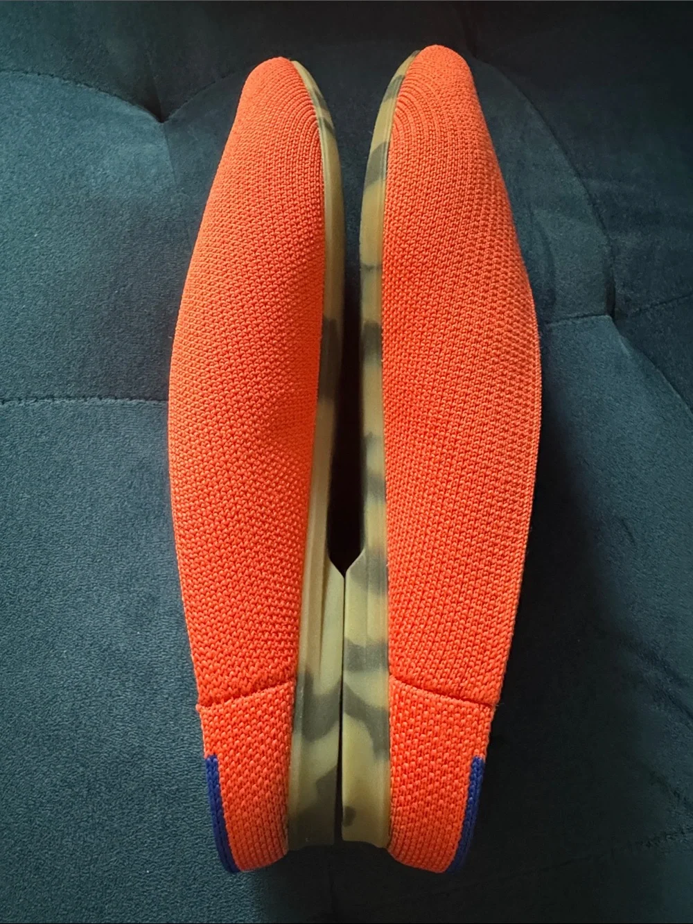 Rothy's Coral Pointed-Toe Slip-Ons -6.5
